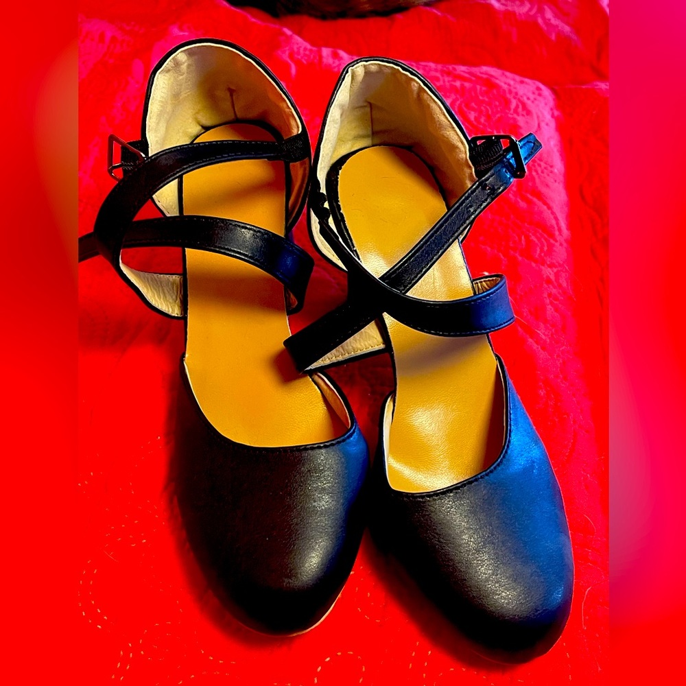 Black Heels 36 Like New